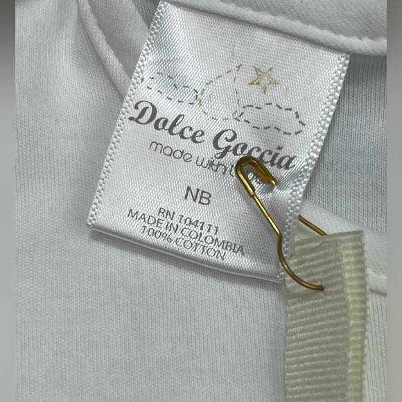 NWT Dolce Goccia Pink Belt Knit Footie - Picture 6 of 7